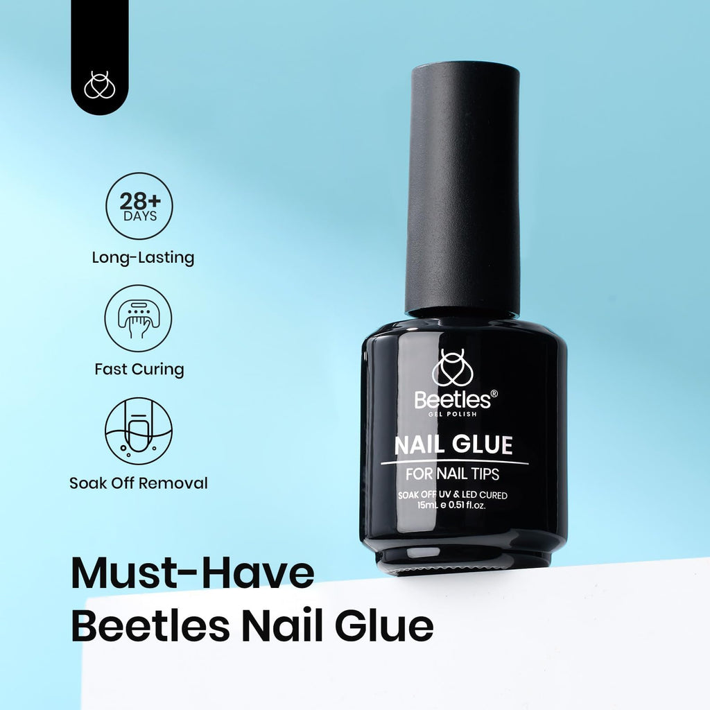 Beetles Builder Gel for Nails with Gel Base and Top Coat Set 3Pcs