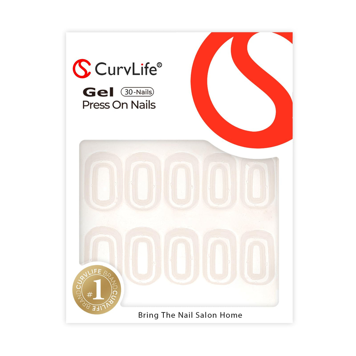 CurvLife Short Square Ombre Cat Eye Press On Nails, Obsidian Fade Black