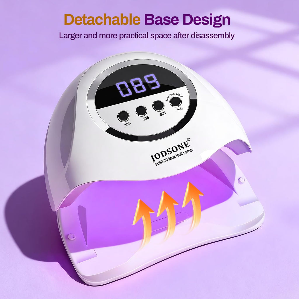 JODSONE U V LED Nail Lamp, Nail Dryer for Gel Polish, Led Light with Automatic Sensor & 4 Timers