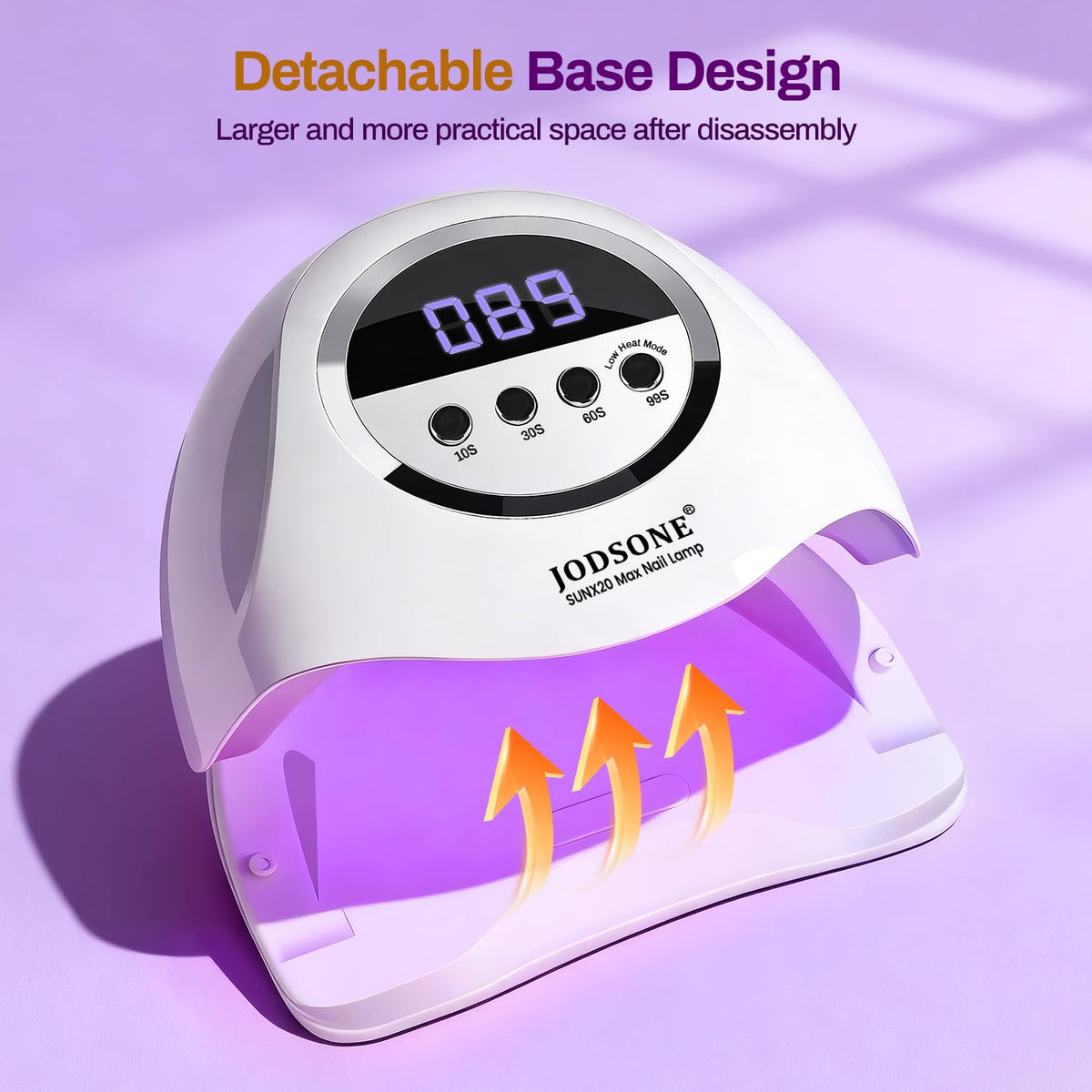 JODSONE U V LED Nail Lamp, Nail Dryer for Gel Polish, Led Light with Automatic Sensor & 4 Timers