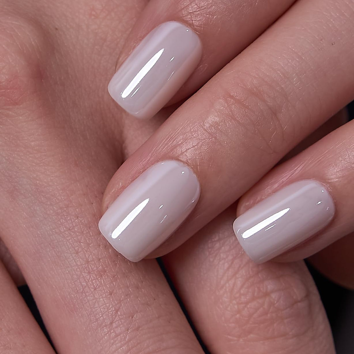 CurvLife Short Square Ombre Cat Eye Press On Nails, Obsidian Fade Black
