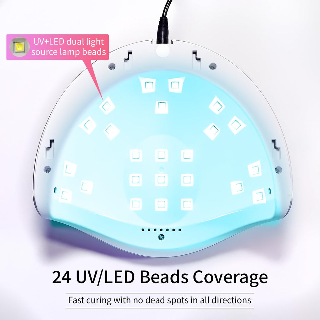 JODSONE U V LED Nail Lamp, Nail Dryer for Gel Polish, Led Light with Automatic Sensor & 4 Timers
