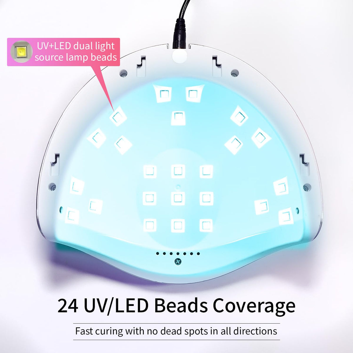 JODSONE U V LED Nail Lamp, Nail Dryer for Gel Polish, Led Light with Automatic Sensor & 4 Timers