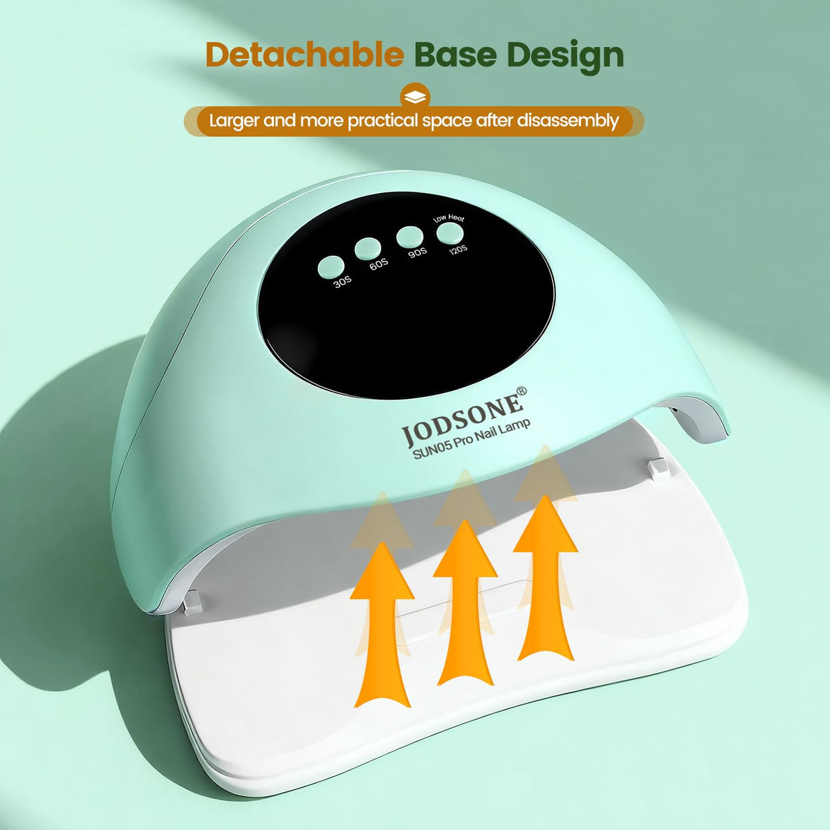 JODSONE U V LED Nail Lamp, Nail Dryer for Gel Polish, Led Light with Automatic Sensor & 4 Timers