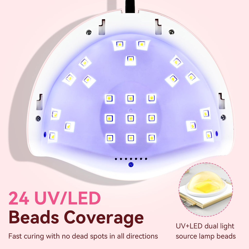 JODSONE U V LED Nail Lamp, Nail Dryer for Gel Polish, Led Light with Automatic Sensor & 4 Timers