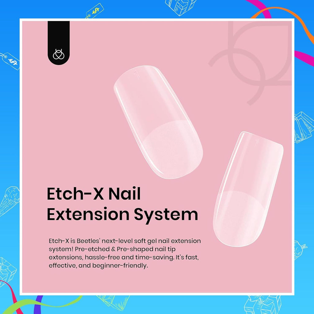 Beetles Gel Polish 9 in 1 Gel Nail Glue for Clear Acrylic Nail Tips