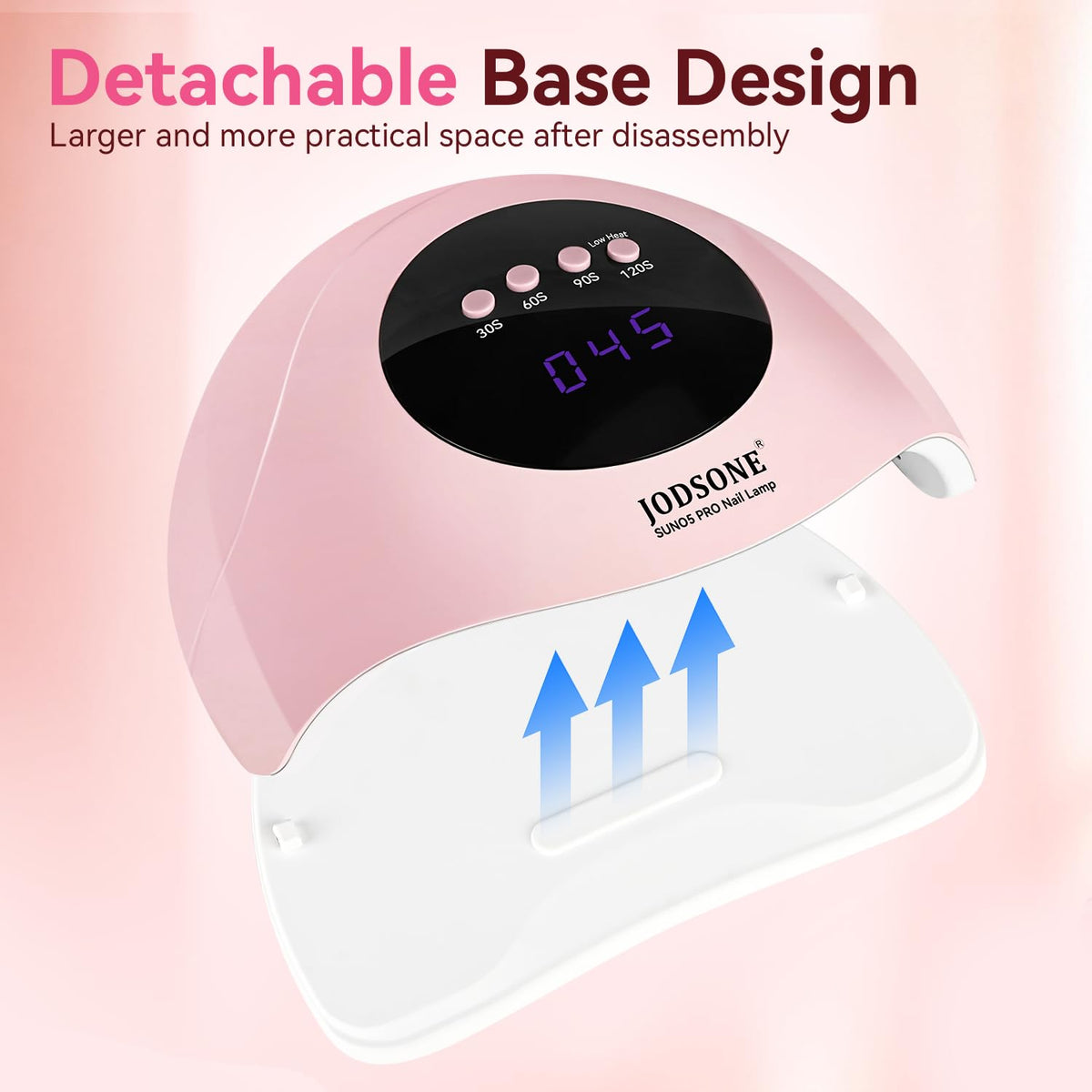 JODSONE U V LED Nail Lamp, Nail Dryer for Gel Polish, Led Light with Automatic Sensor & 4 Timers