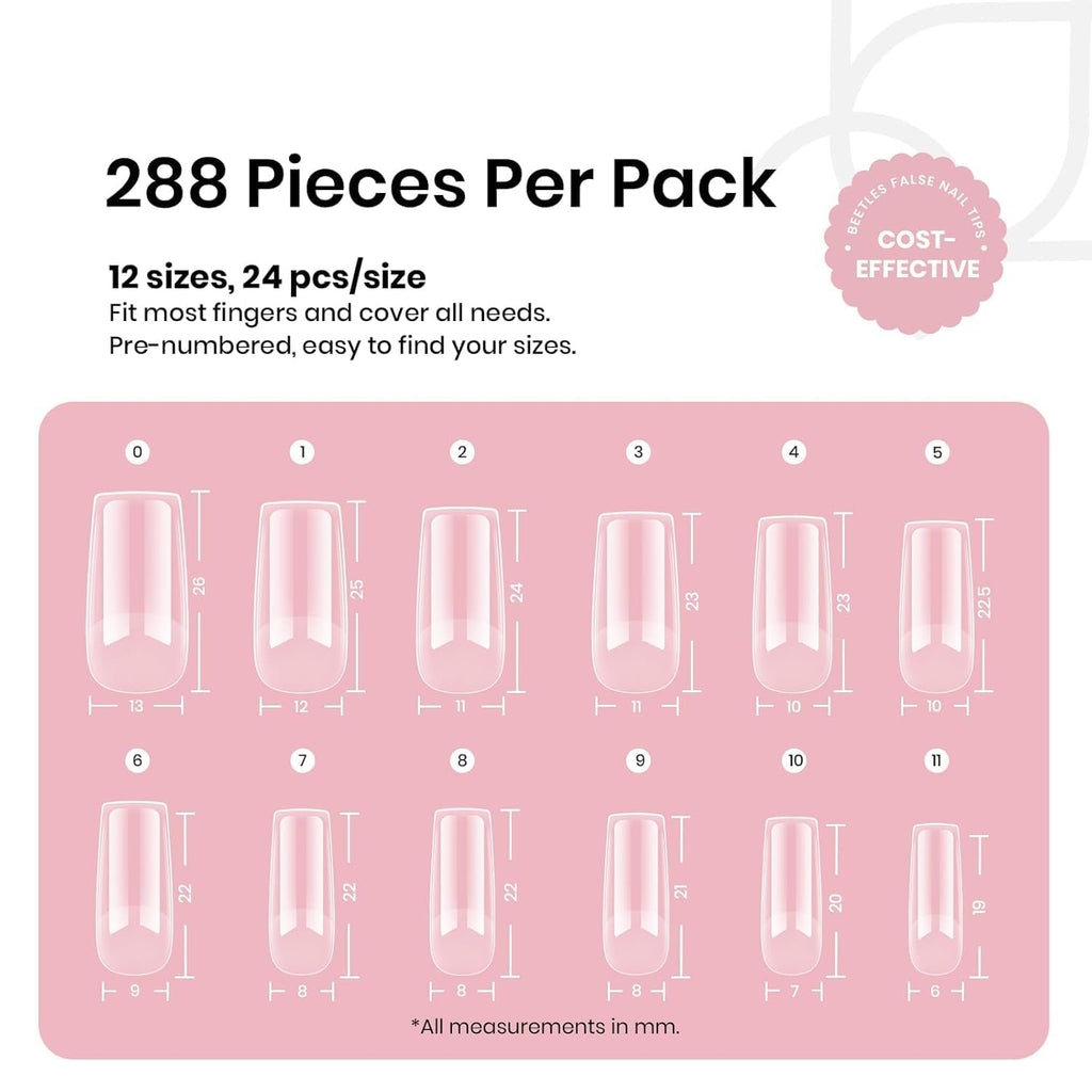 Beetles Gel Polish 9 in 1 Gel Nail Glue for Clear Acrylic Nail Tips