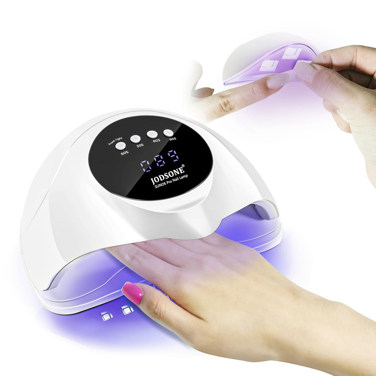 JODSONE U V LED Nail Lamp, Nail Dryer for Gel Polish, Led Light with Automatic Sensor & 4 Timers