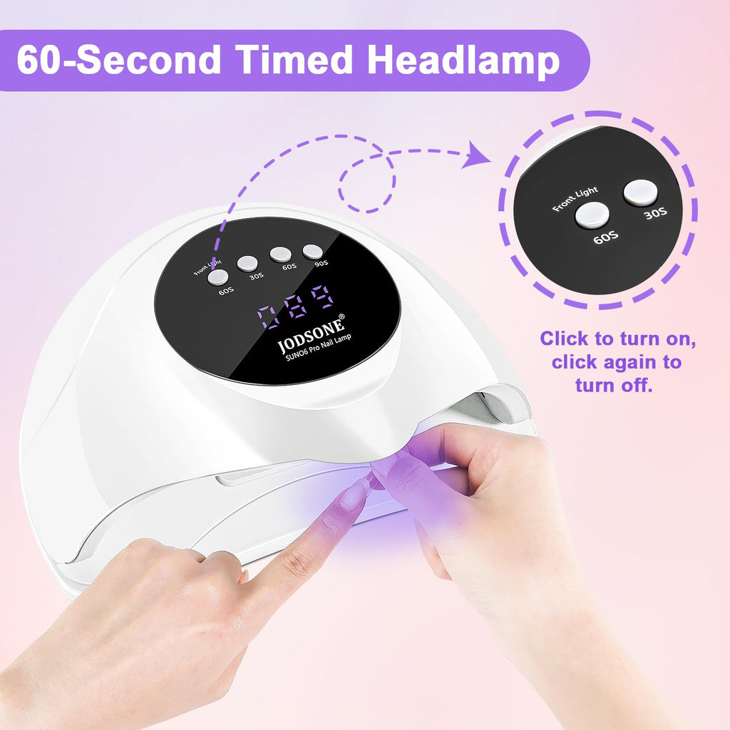 JODSONE U V LED Nail Lamp, Nail Dryer for Gel Polish, Led Light with Automatic Sensor & 4 Timers