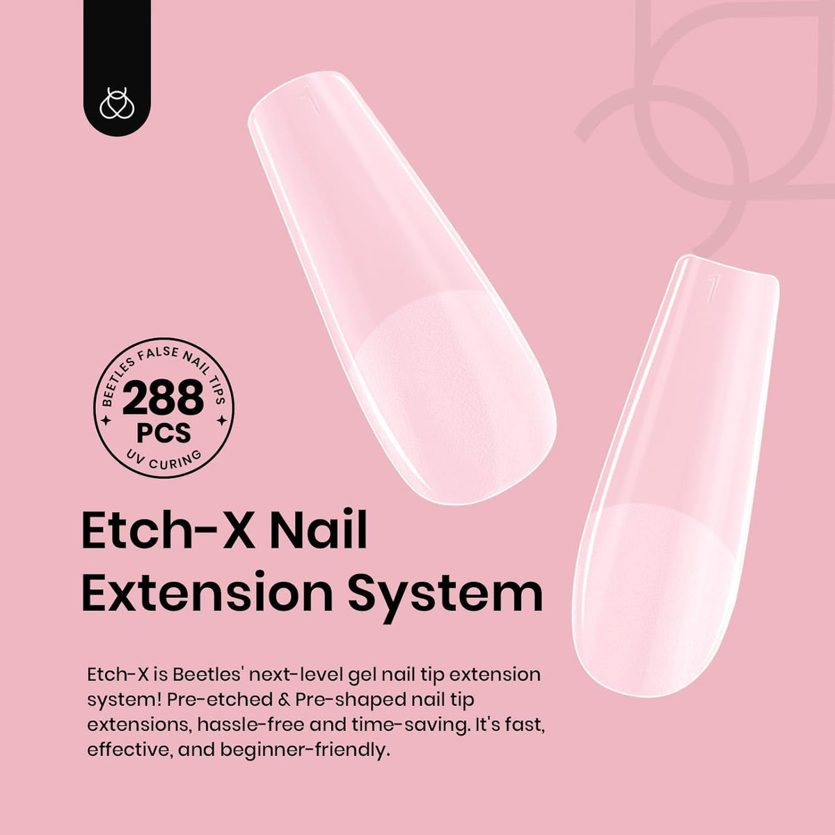 Beetles Gel Polish 9 in 1 Gel Nail Glue for Clear Acrylic Nail Tips