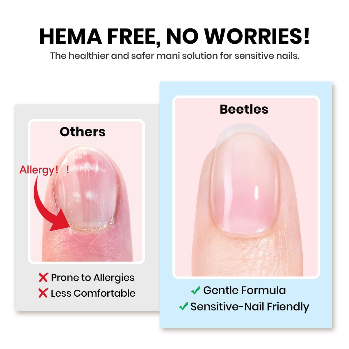 Beetles Gel Polish 9 in 1 Gel Nail Glue for Clear Acrylic Nail Tips