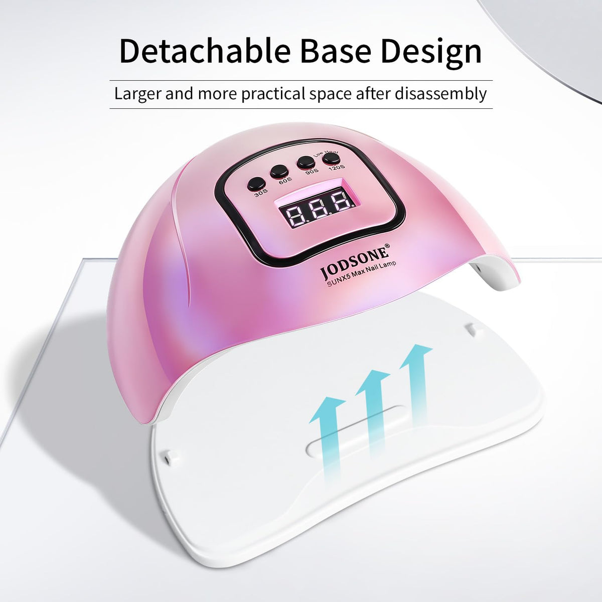 JODSONE U V LED Nail Lamp, Nail Dryer for Gel Polish, Led Light with Automatic Sensor & 4 Timers