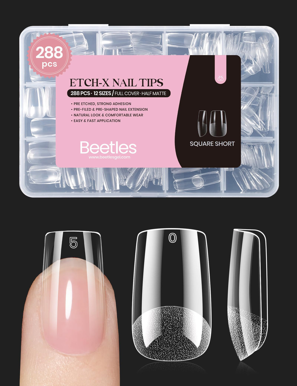 Beetles Gel Polish 9 in 1 Gel Nail Glue for Clear Acrylic Nail Tips