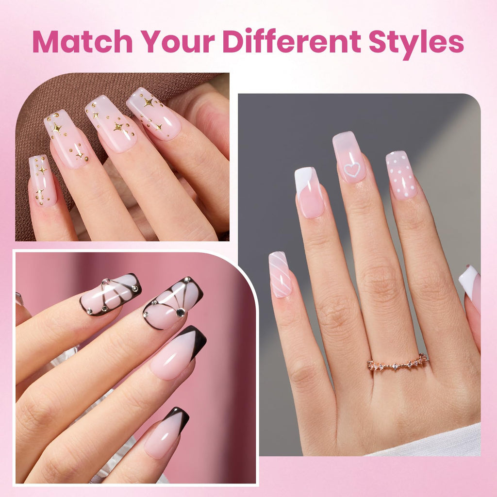 Beetles Gel Polish 9 in 1 Gel Nail Glue for Clear Acrylic Nail Tips