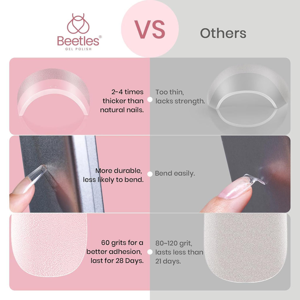 Beetles Gel Polish 9 in 1 Gel Nail Glue for Clear Acrylic Nail Tips