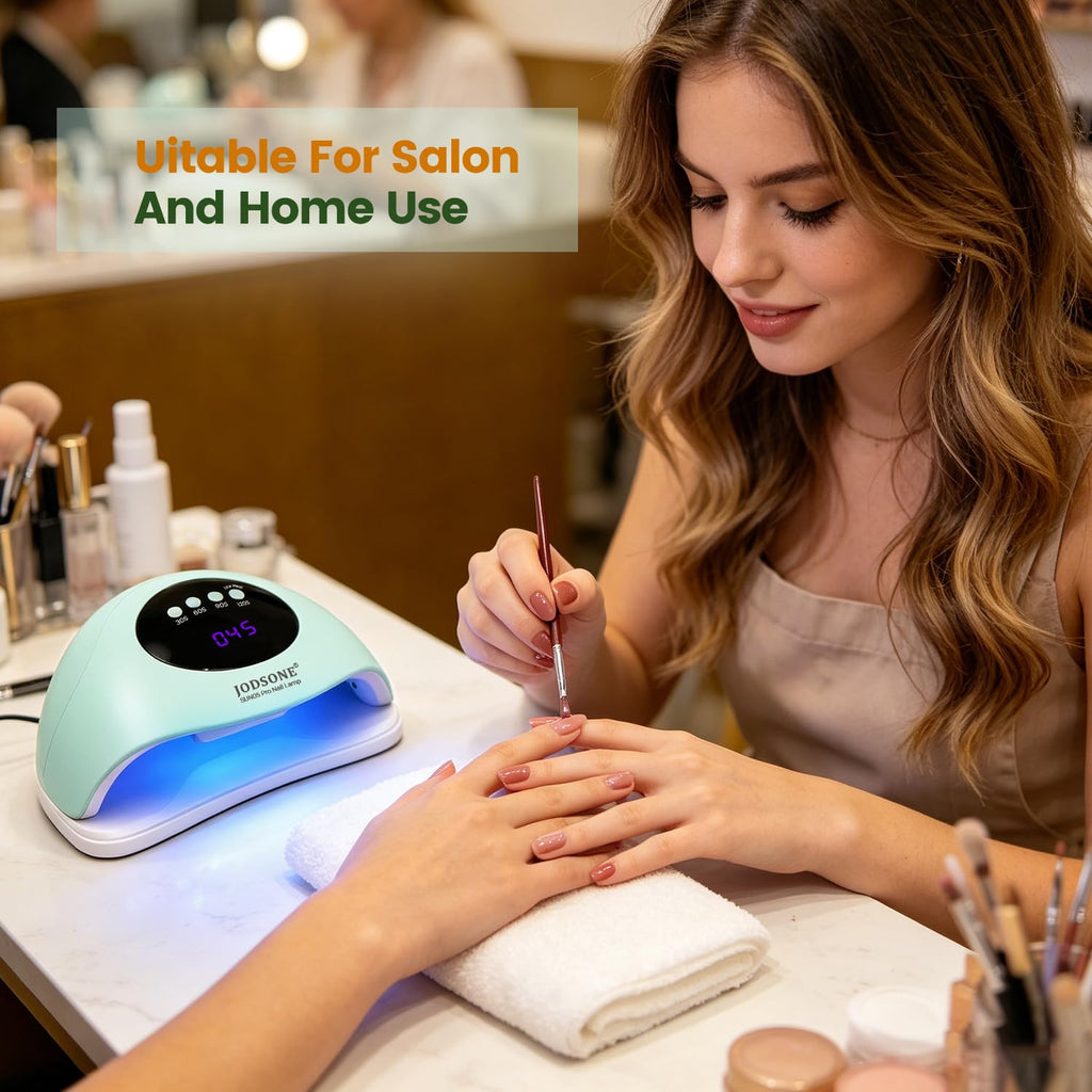 JODSONE U V LED Nail Lamp, Nail Dryer for Gel Polish, Led Light with Automatic Sensor & 4 Timers