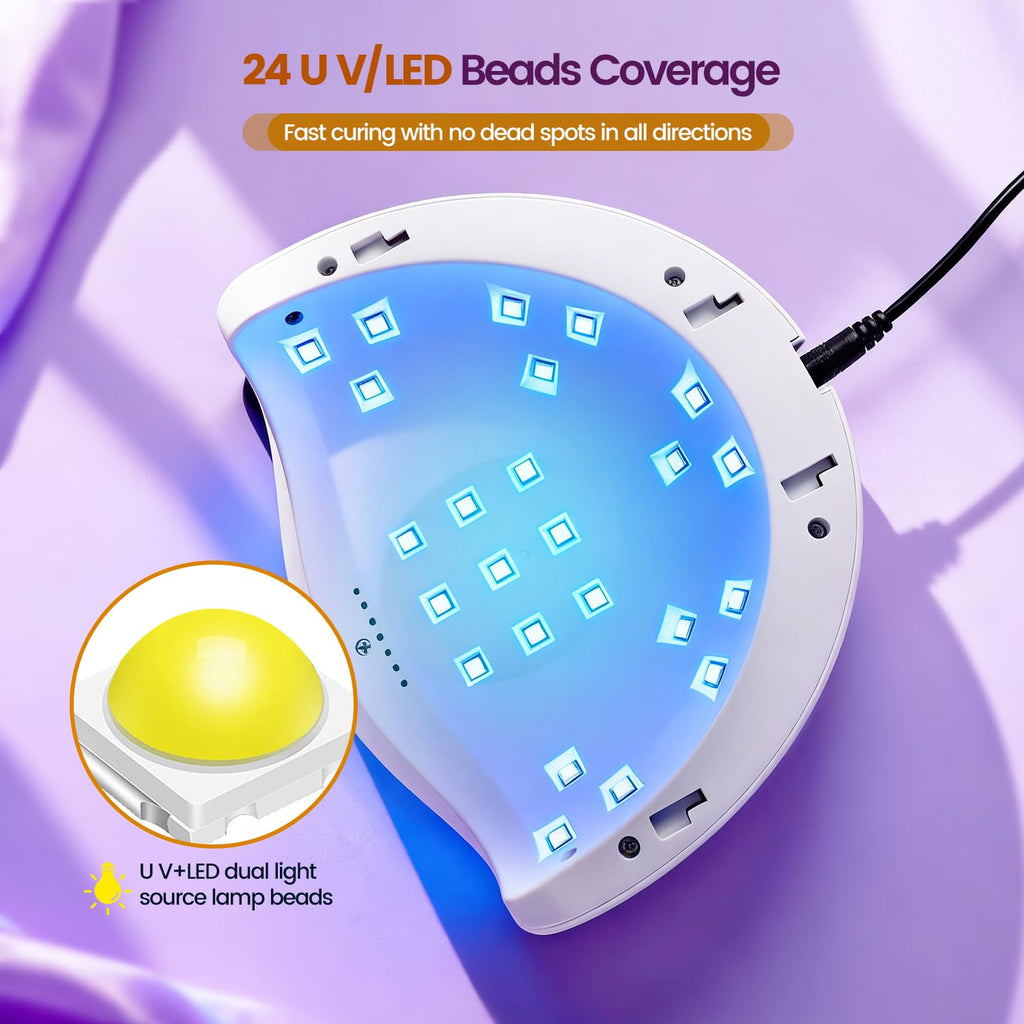 JODSONE U V LED Nail Lamp, Nail Dryer for Gel Polish, Led Light with Automatic Sensor & 4 Timers