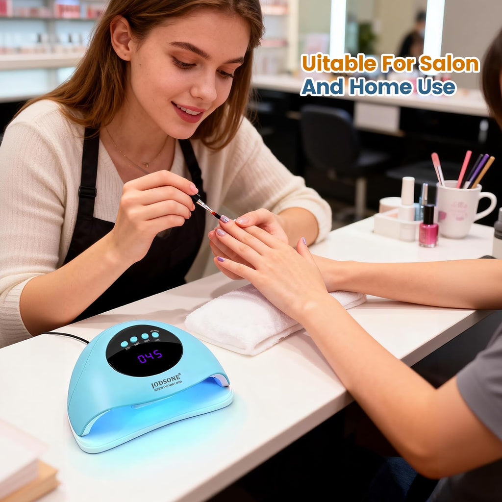 JODSONE U V LED Nail Lamp, Nail Dryer for Gel Polish, Led Light with Automatic Sensor & 4 Timers