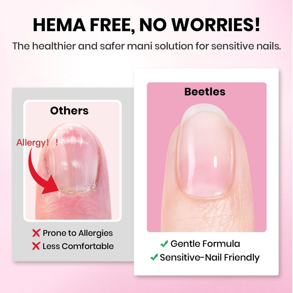 Beetles Gel Polish 9 in 1 Gel Nail Glue for Clear Acrylic Nail Tips