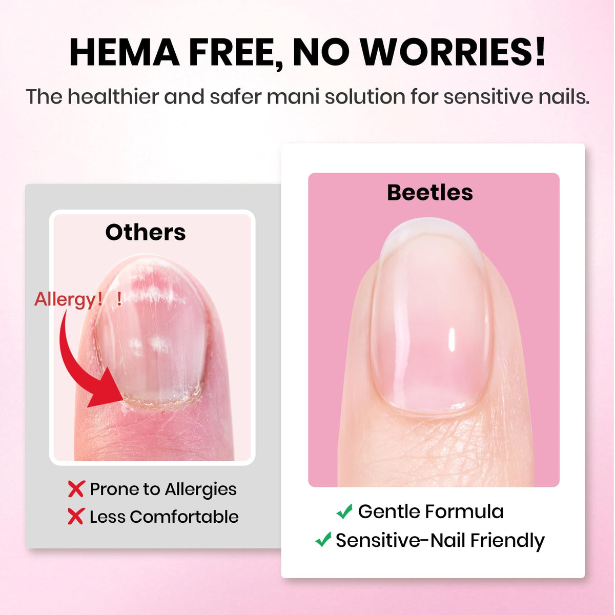 Beetles Gel Polish 9 in 1 Gel Nail Glue for Clear Acrylic Nail Tips