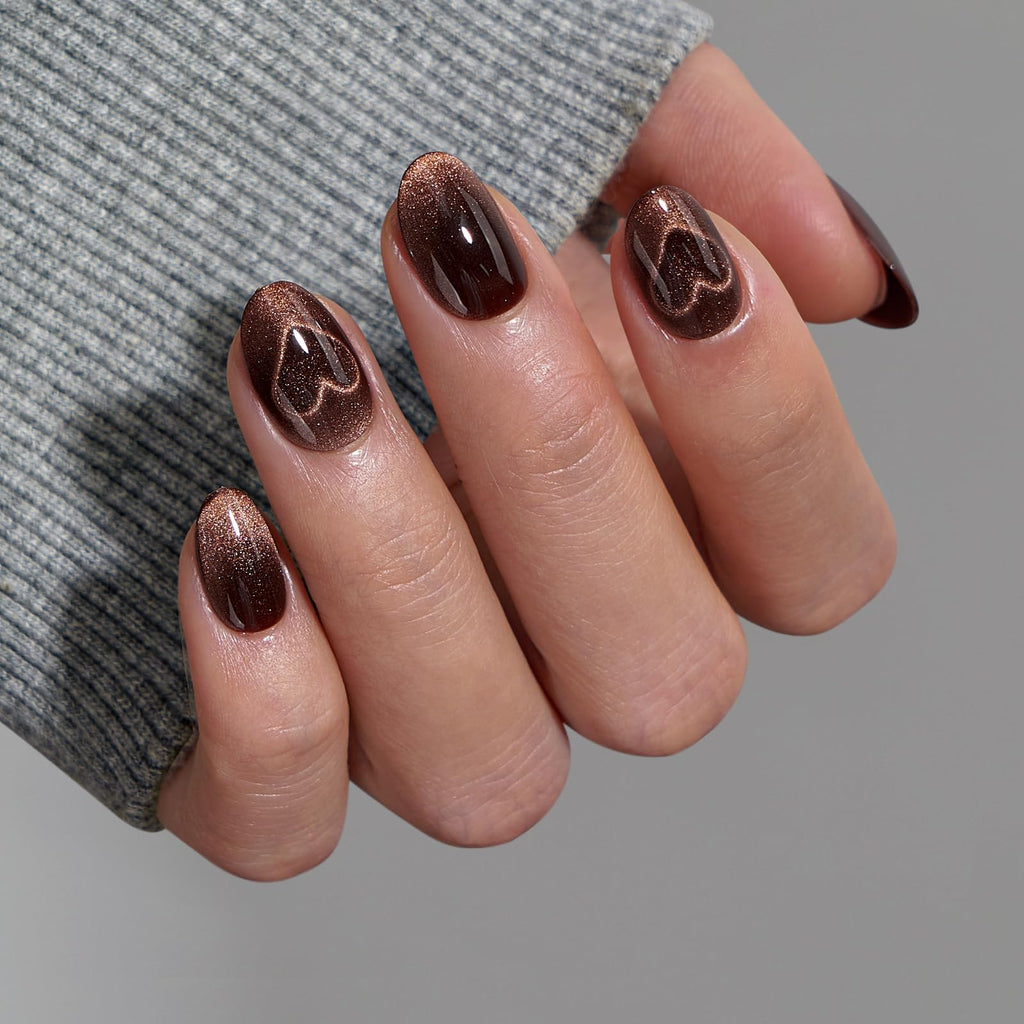 BTArtbox Press On Nails, Short Almond French Tip Nails, 32Pcs Full Kit