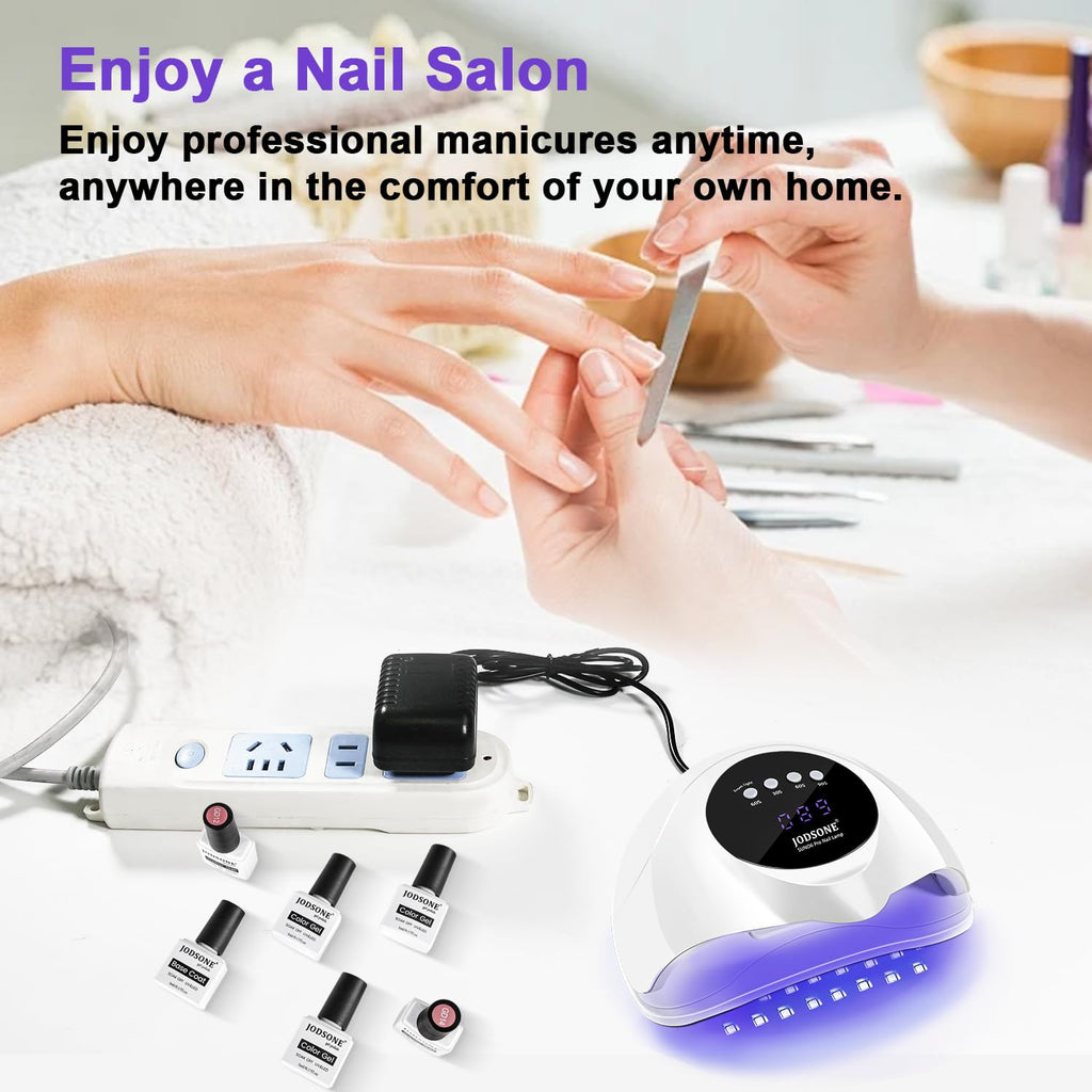 JODSONE U V LED Nail Lamp, Nail Dryer for Gel Polish, Led Light with Automatic Sensor & 4 Timers