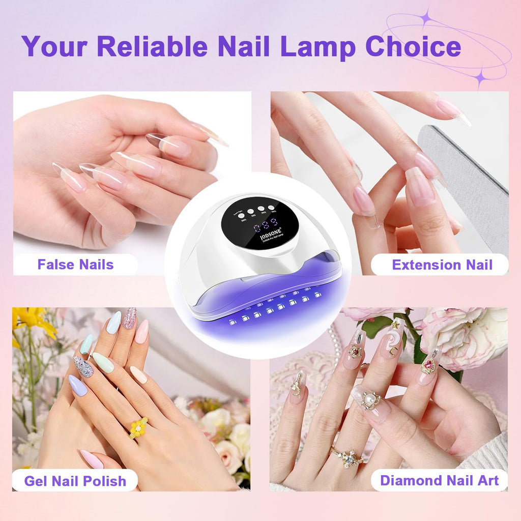 JODSONE U V LED Nail Lamp, Nail Dryer for Gel Polish, Led Light with Automatic Sensor & 4 Timers