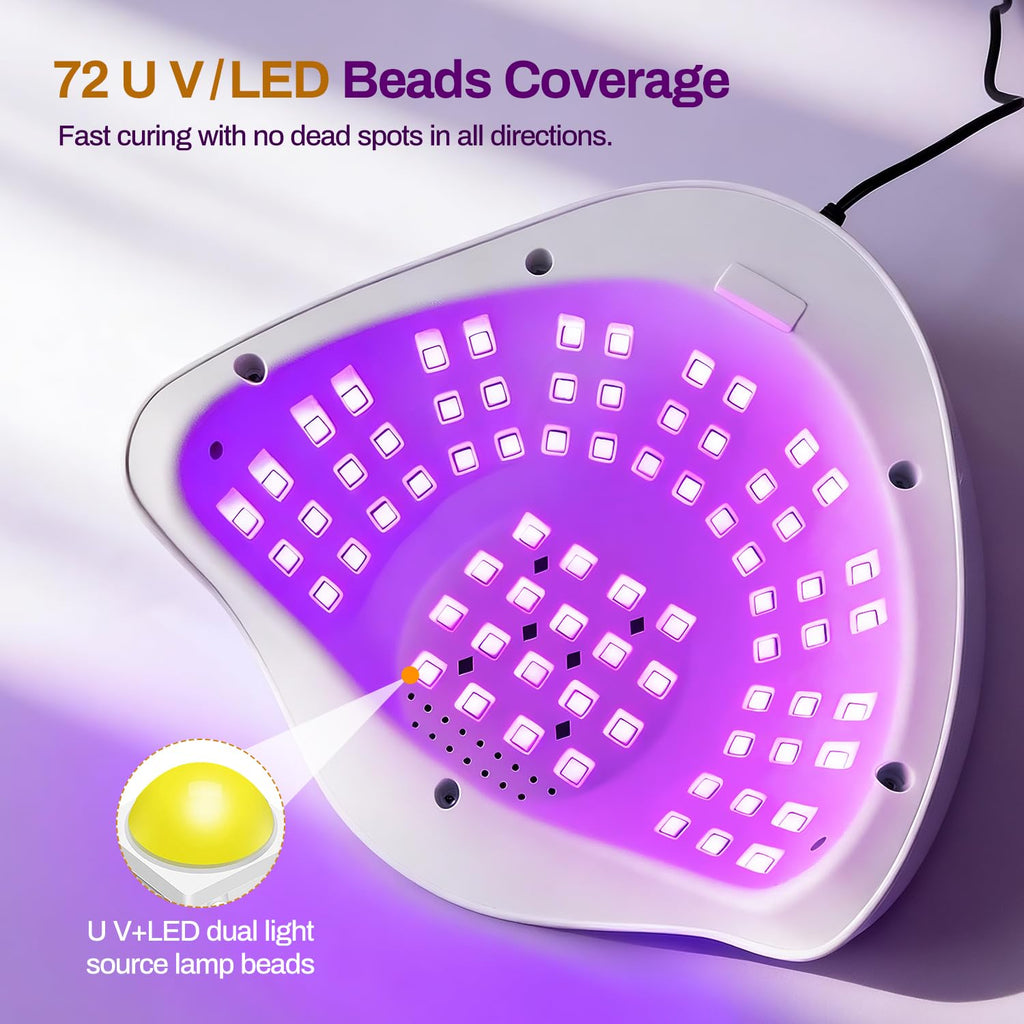 JODSONE U V LED Nail Lamp, Nail Dryer for Gel Polish, Led Light with Automatic Sensor & 4 Timers