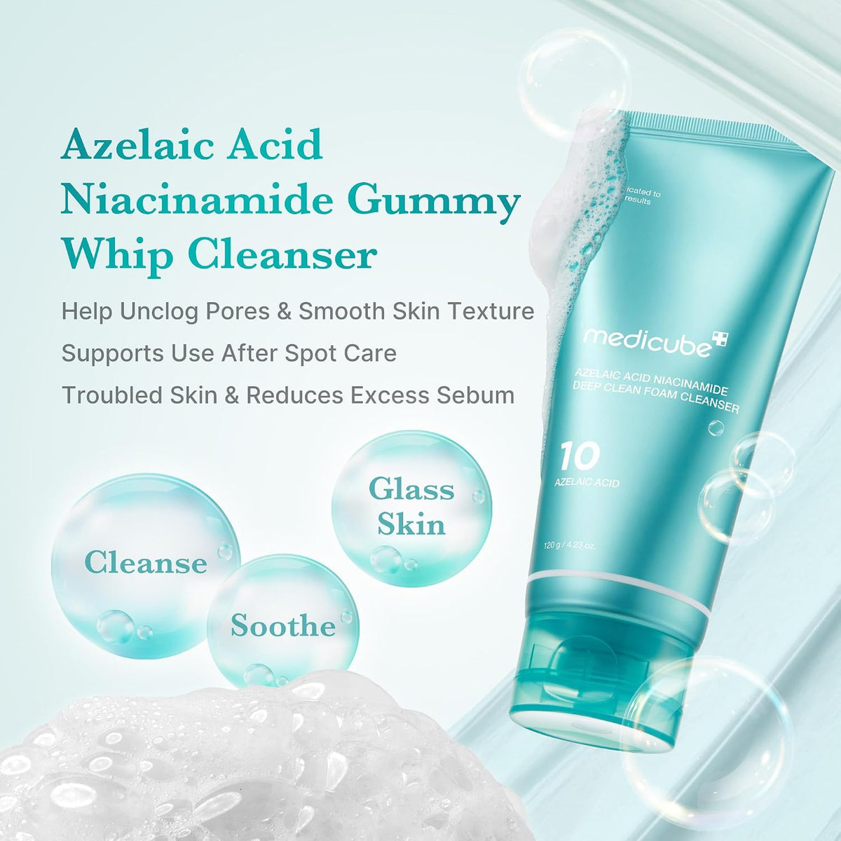 medicube Facial Cleanser Zero Pore Capsule Foam Cleanser