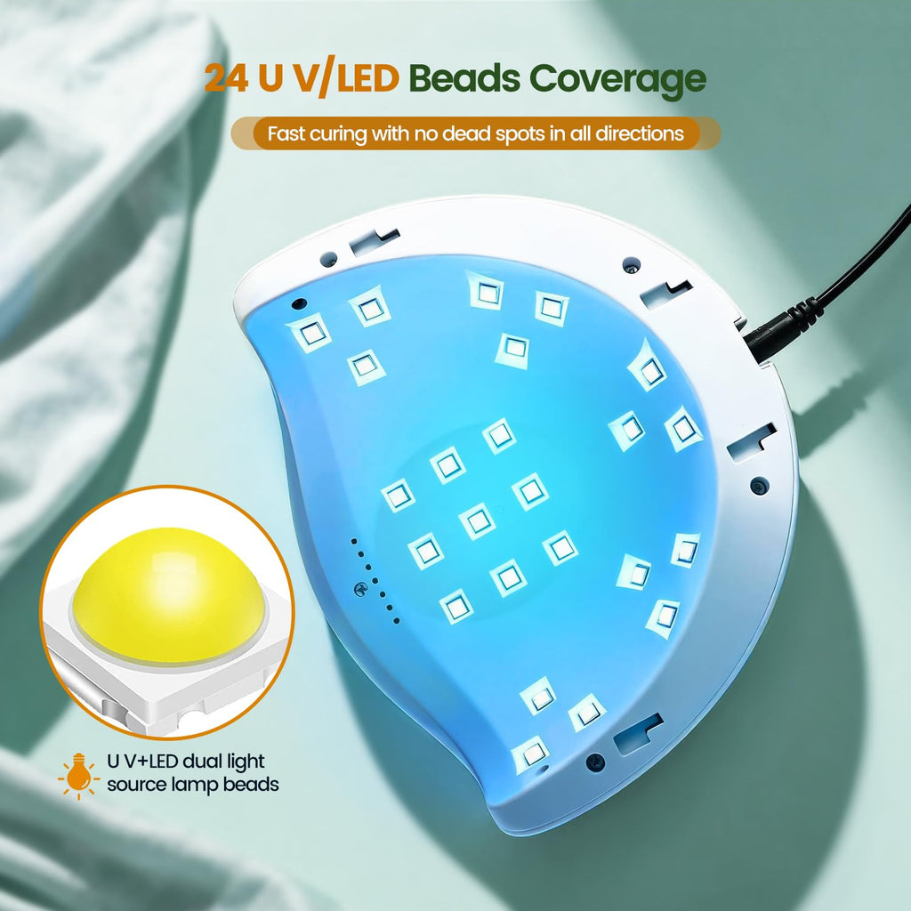 JODSONE U V LED Nail Lamp, Nail Dryer for Gel Polish, Led Light with Automatic Sensor & 4 Timers