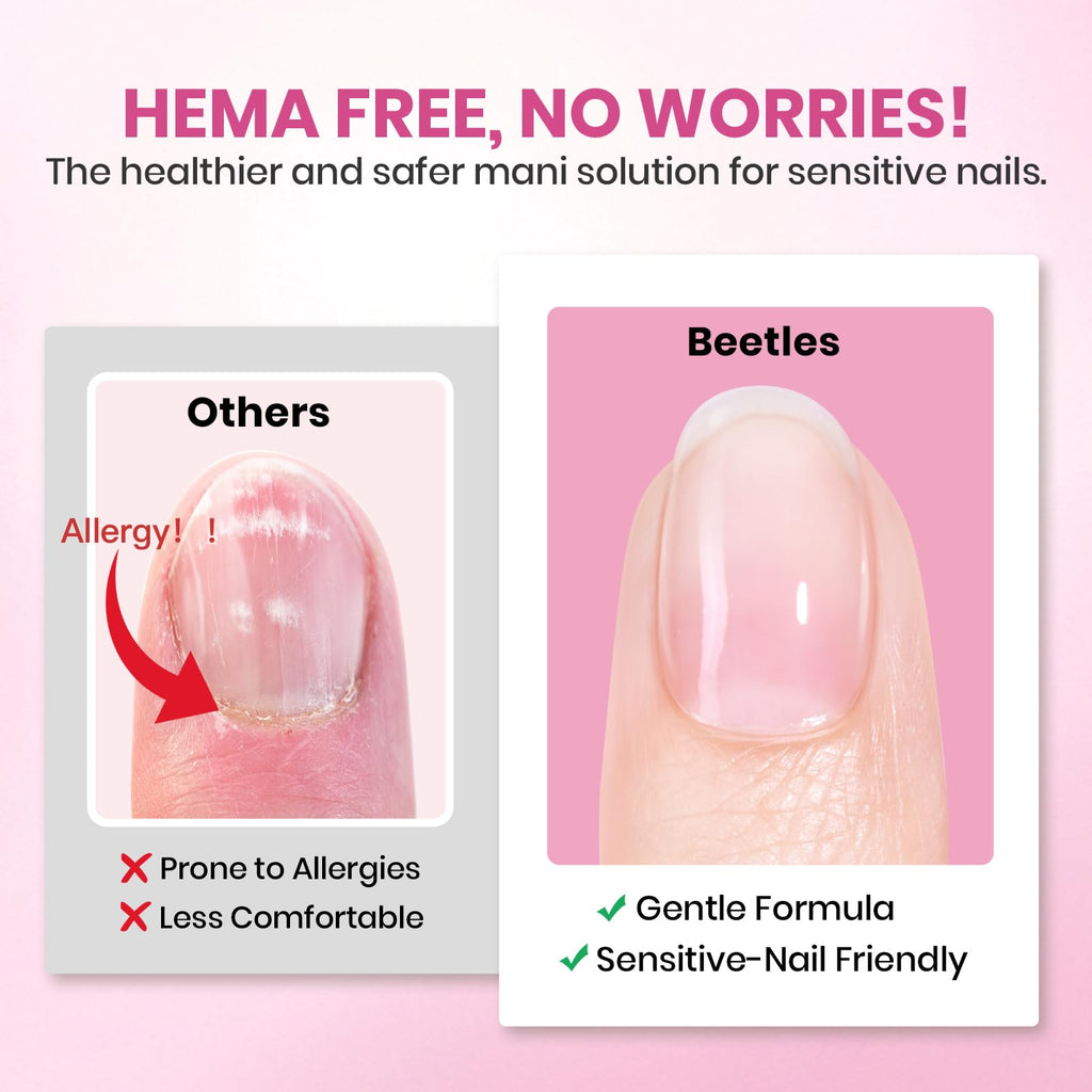Beetles Gel Polish 9 in 1 Gel Nail Glue for Clear Acrylic Nail Tips