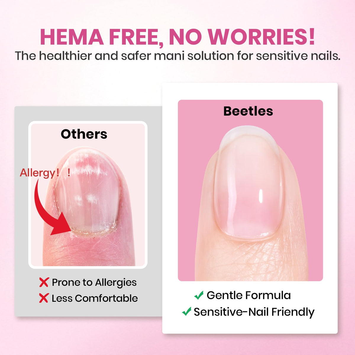 Beetles Gel Polish 9 in 1 Gel Nail Glue for Clear Acrylic Nail Tips