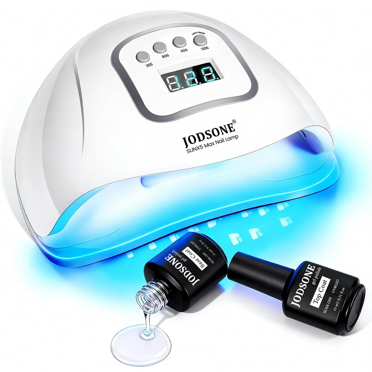 JODSONE U V LED Nail Lamp, Nail Dryer for Gel Polish, Led Light with Automatic Sensor & 4 Timers