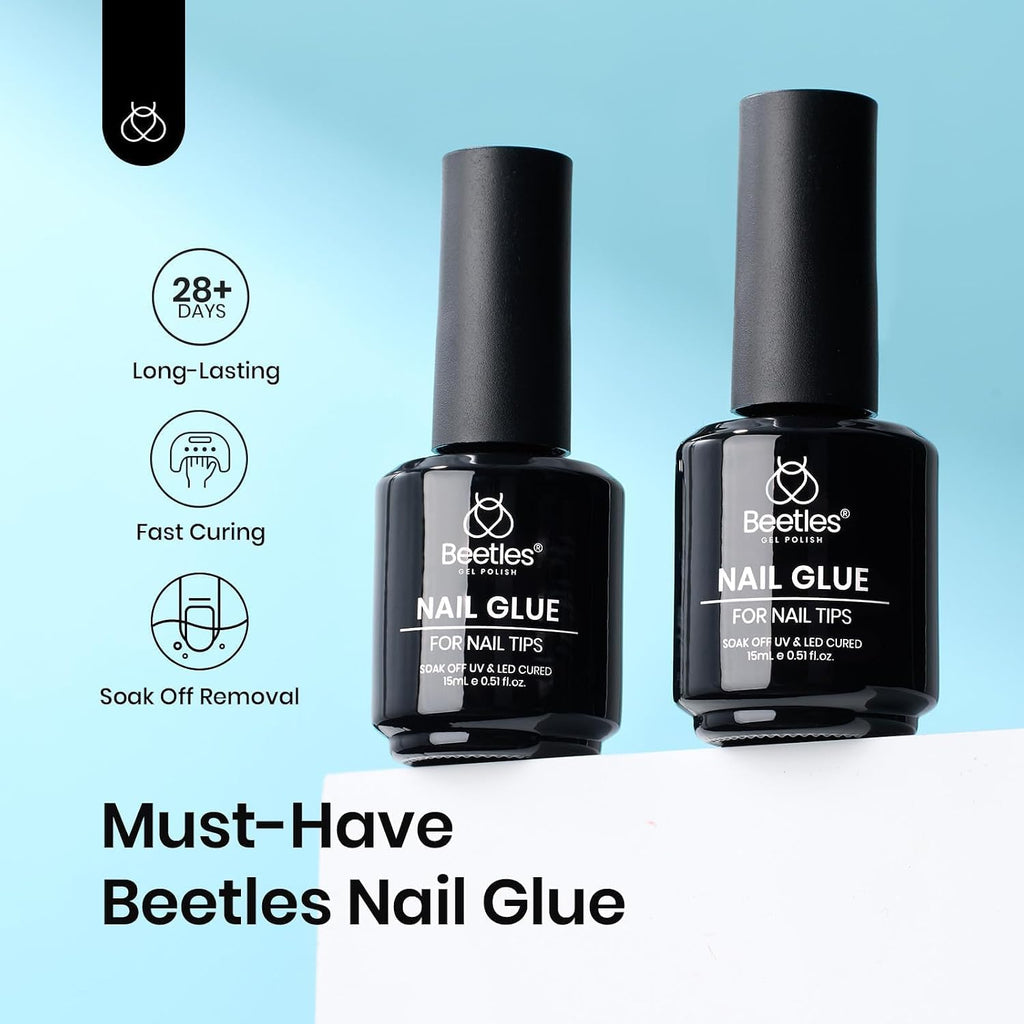 Beetles Gel Polish 9 in 1 Gel Nail Glue for Clear Acrylic Nail Tips