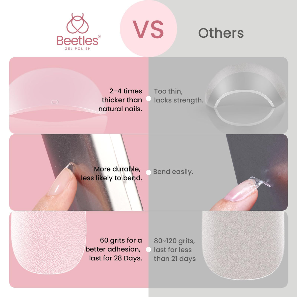 Beetles Gel Polish 9 in 1 Gel Nail Glue for Clear Acrylic Nail Tips