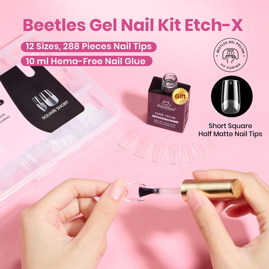 Beetles Gel Polish 9 in 1 Gel Nail Glue for Clear Acrylic Nail Tips