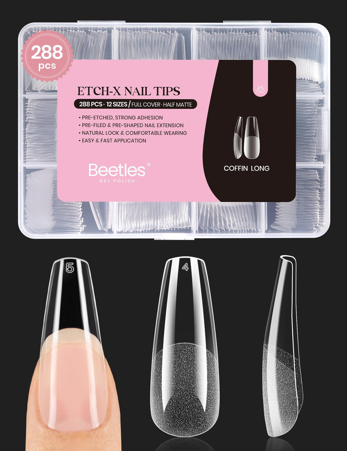 Beetles Gel Polish 9 in 1 Gel Nail Glue for Clear Acrylic Nail Tips
