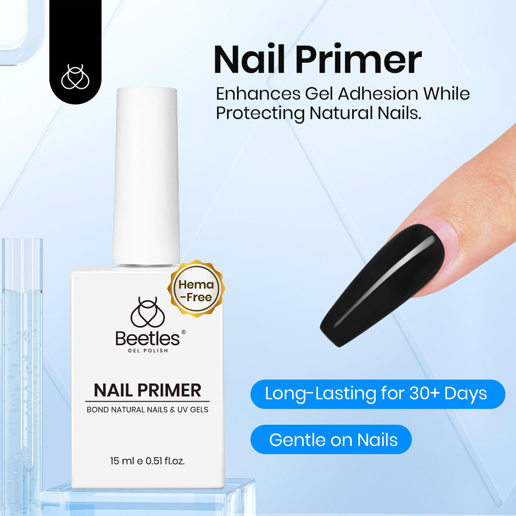 Beetles Builder Gel for Nails with Gel Base and Top Coat Set 3Pcs