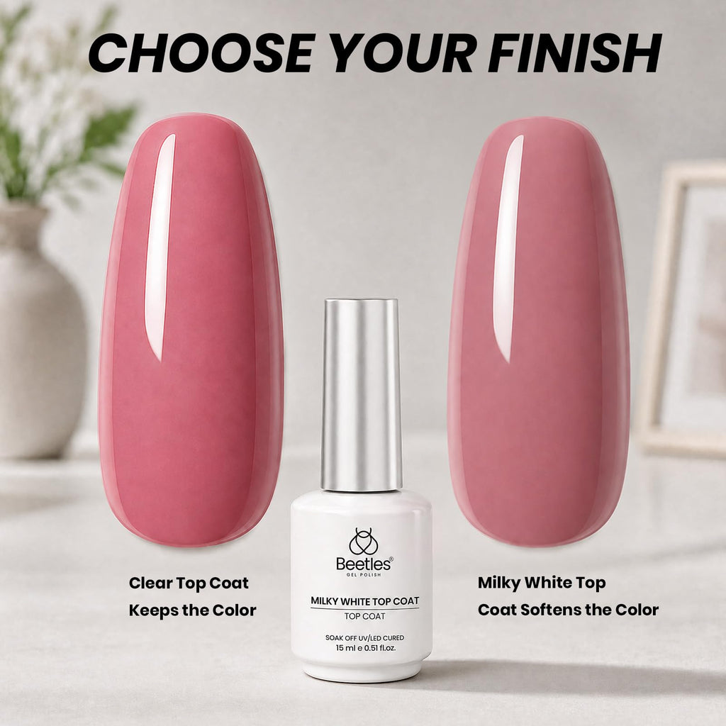 Beetles Builder Gel for Nails with Gel Base and Top Coat Set 3Pcs