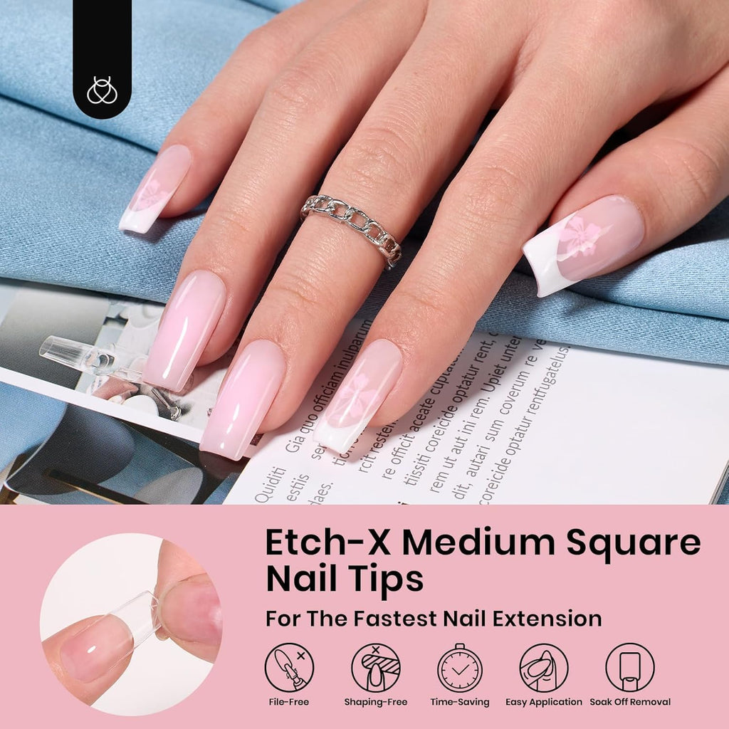 Beetles Gel Polish 9 in 1 Gel Nail Glue for Clear Acrylic Nail Tips