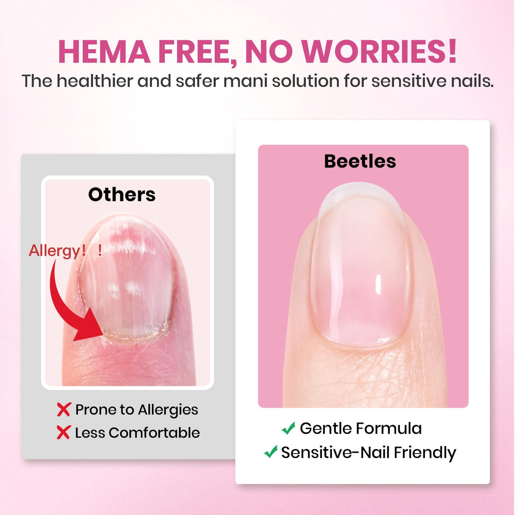 Beetles Gel Polish 9 in 1 Gel Nail Glue for Clear Acrylic Nail Tips