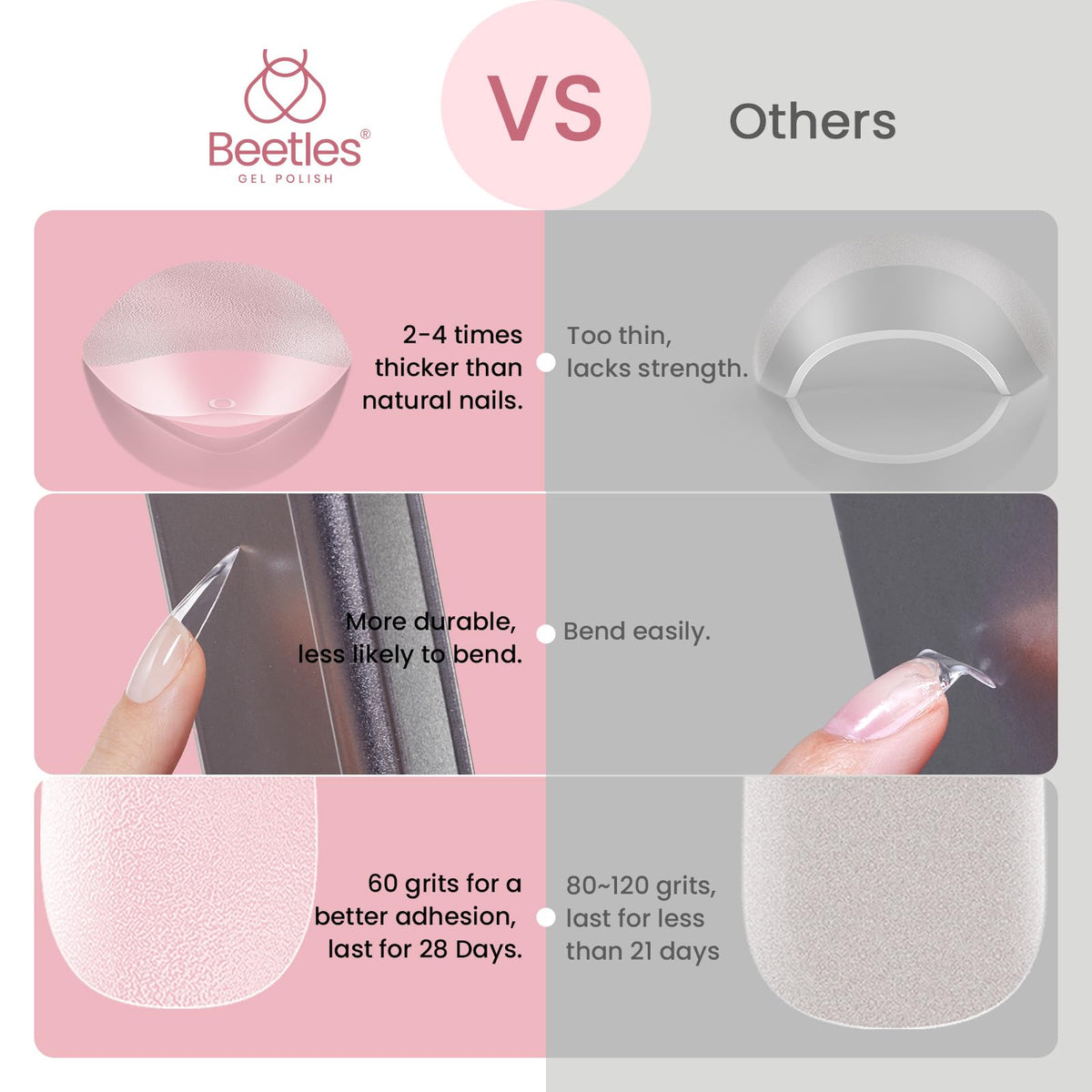 Beetles Gel Polish 9 in 1 Gel Nail Glue for Clear Acrylic Nail Tips