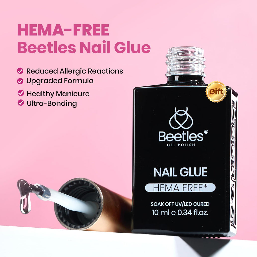 Beetles Gel Polish 9 in 1 Gel Nail Glue for Clear Acrylic Nail Tips