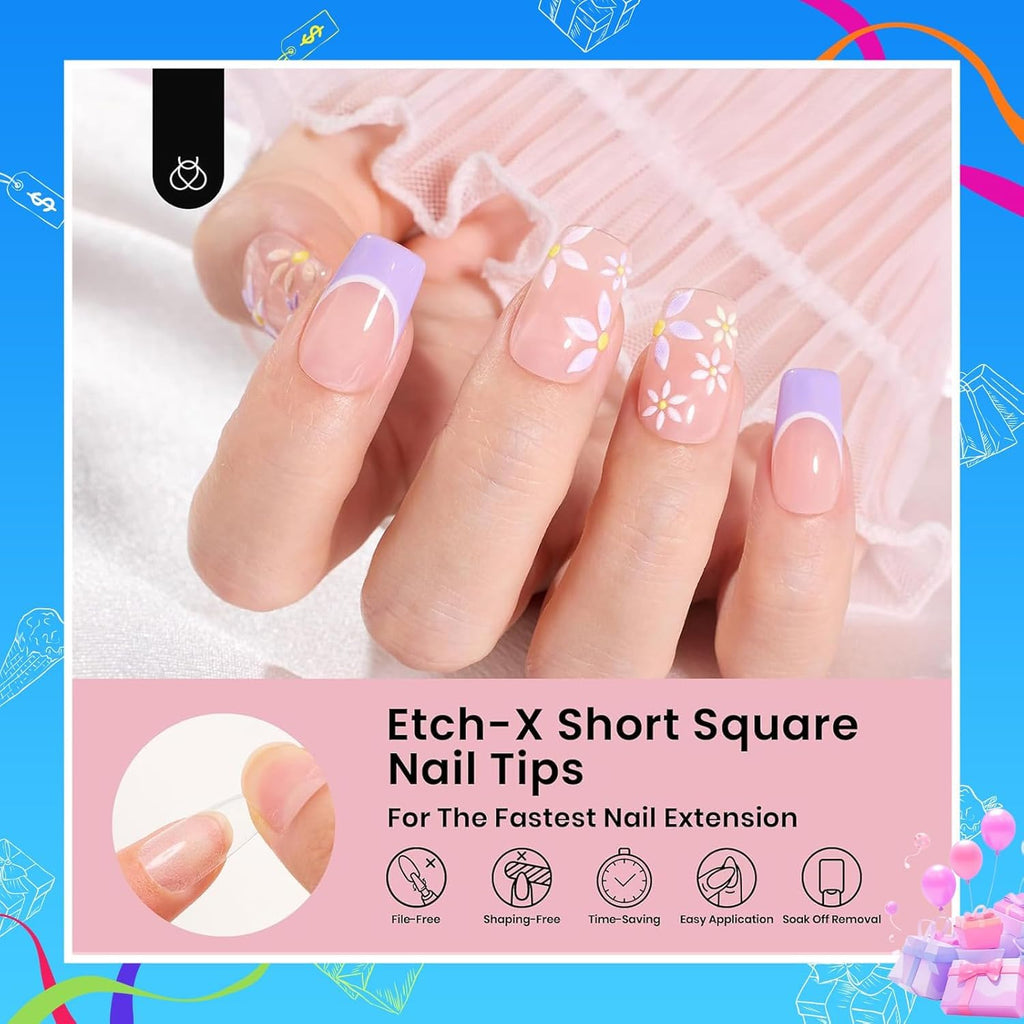 Beetles Gel Polish 9 in 1 Gel Nail Glue for Clear Acrylic Nail Tips