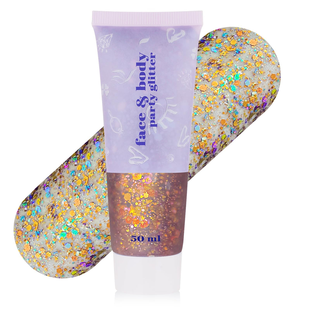 MEICOLY Chameleon Green Body Glitter,Holographic Self-Adhesive Face Glitter,Color Changing Mermaid Hair Glitter,Halloween Glitter Face Paint for Face Body Hair,St Patricks Day Accessories
