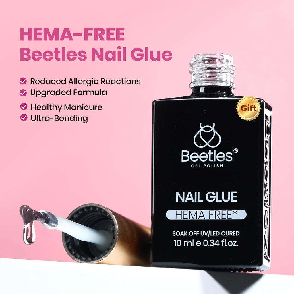 Beetles Gel Polish 9 in 1 Gel Nail Glue for Clear Acrylic Nail Tips