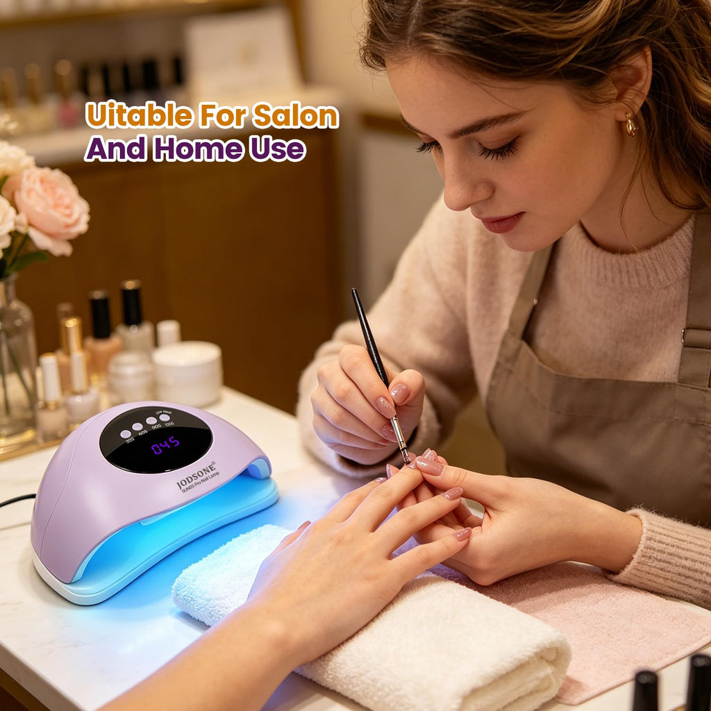 JODSONE U V LED Nail Lamp, Nail Dryer for Gel Polish, Led Light with Automatic Sensor & 4 Timers
