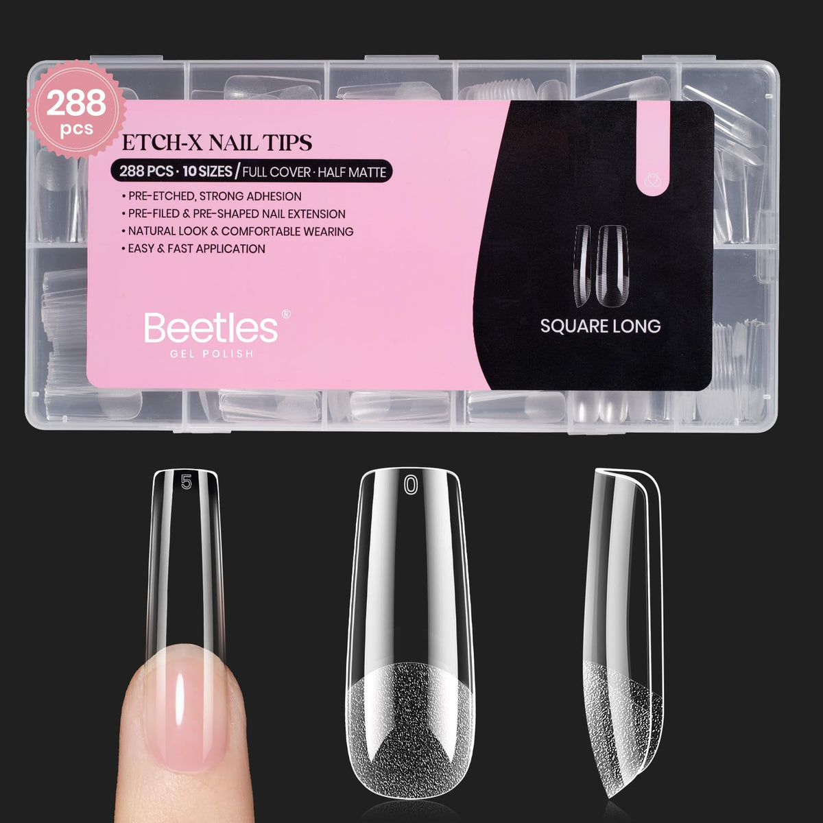 Beetles Gel Polish 9 in 1 Gel Nail Glue for Clear Acrylic Nail Tips