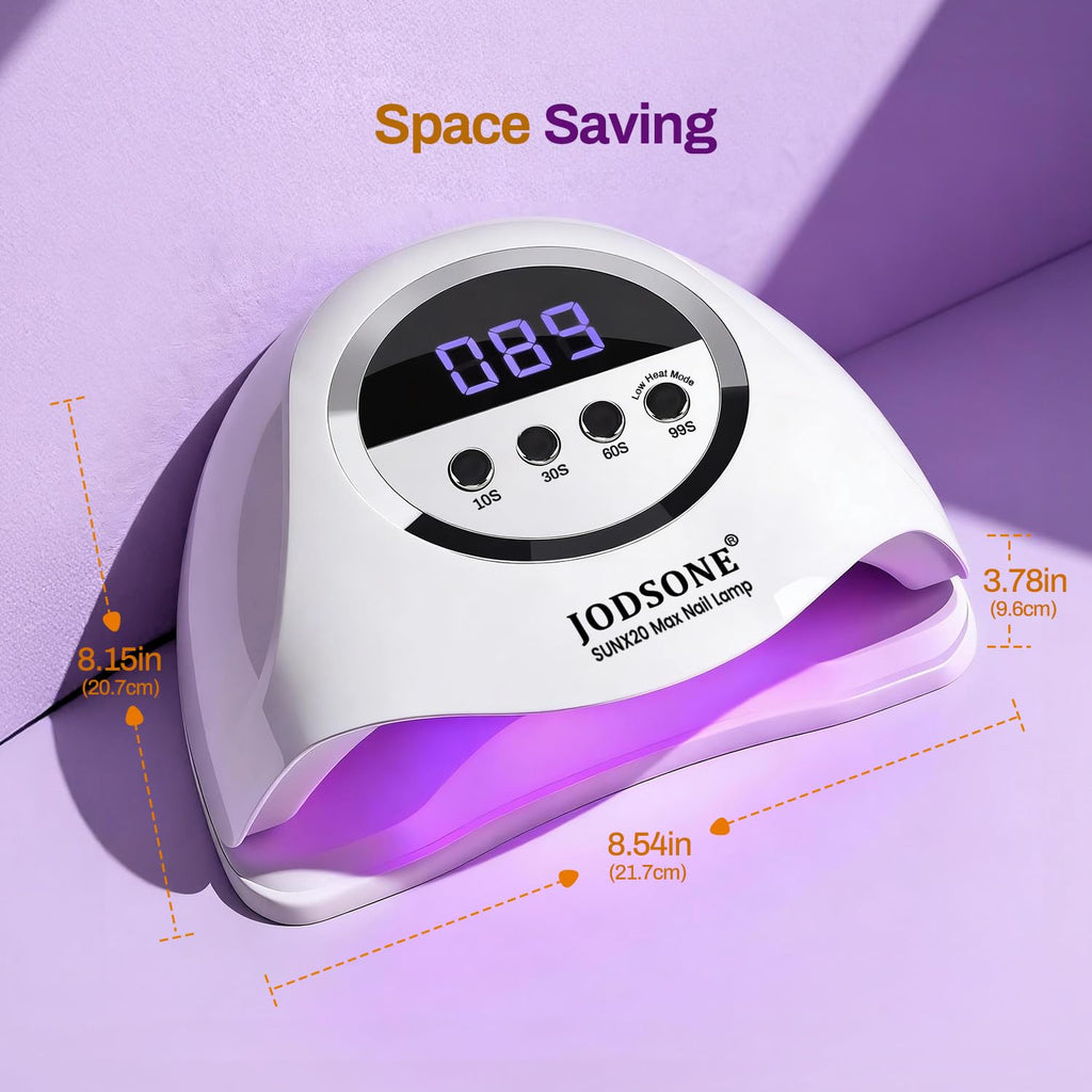 JODSONE U V LED Nail Lamp, Nail Dryer for Gel Polish, Led Light with Automatic Sensor & 4 Timers